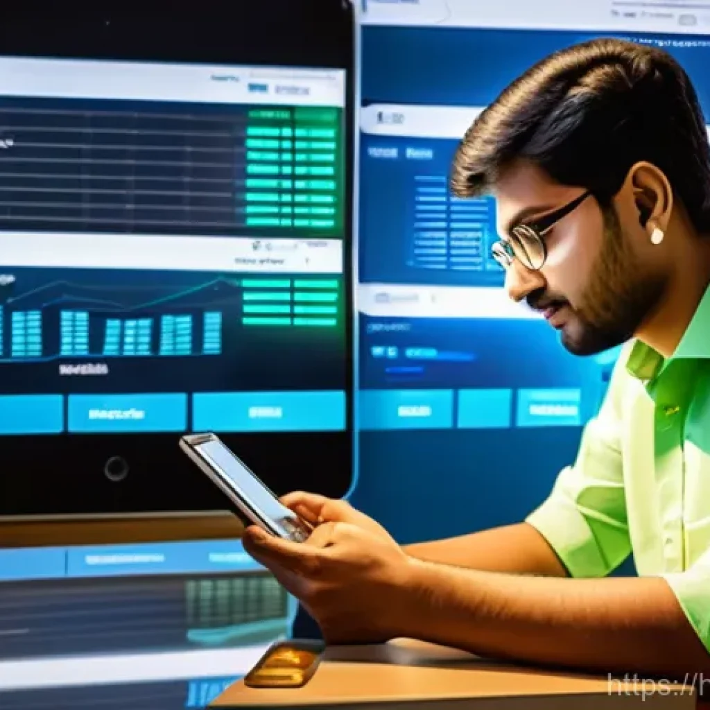 펀드투자상담사로서 자주 접하는 금융 트렌드 - **Prompt 1: Digital India's Financial Evolution**
    "A vibrant and dynamic scene depicting the con...