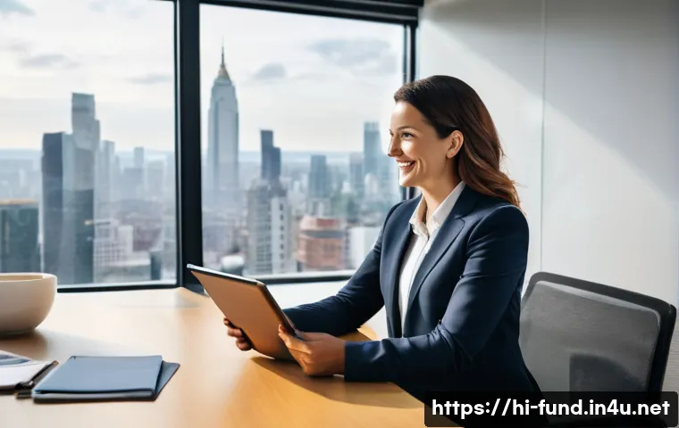 펀드투자상담사와 자격증 보유 혜택 - **Prompt 1: Professional Credibility and Client Trust**
    "A professional female financial advisor...