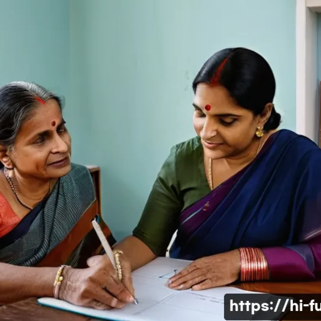 펀드투자상담사 관련 실무 경험 공유 - **Prompt:** A compassionate Indian financial advisor, a woman in her late 30s wearing a professional...